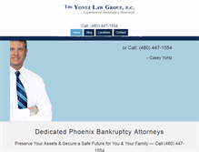 Tablet Screenshot of bankruptcylawyersmesaaz.com